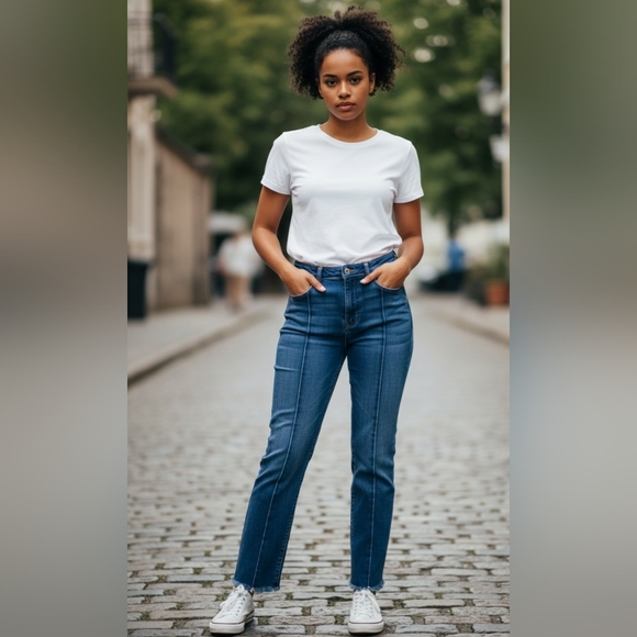 DYNDNM GISELE Denim - Dyndnm GIsele High Rise Blue Jeans W30